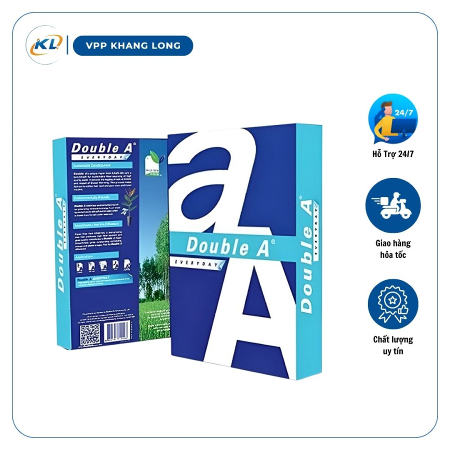 Giấy in, giấy photo A4 Double A 70gsm